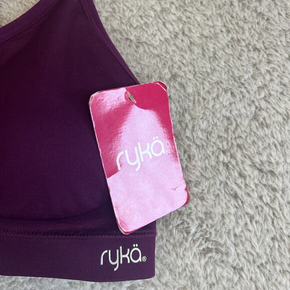 Rykä® Purple / Plum Racerback Workout Padded Sports Bra Size XL NWT - Picture 3 of 7